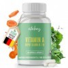 Vitabay Vitamine A | 120 Gélules Véganes | Hautement Dosé avec 10.000 UI 3.000 mcg | Vitamines pour les Yeux | Testé en Lab