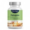 Fenugrec avec Fer et Vitamine D3 240 Capsules , Hautement Dosé avec 15µg de la Vitamine D3 et 9mg de Fer, Lutter Contre la F