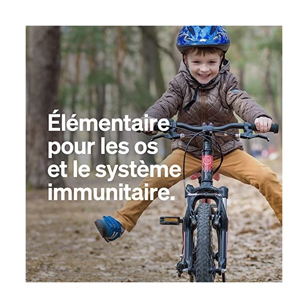 Gommes KIDS aux vitamine D3 et K2 – 120 Gummies – goût tropical – végane, sans sucre, dosage adapté aux enfants – produit et 