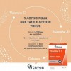 Vitavea - Vitamine C, Vitamine D, Calcium - Complément Alimentaire Tonus, Vitalité - Boost des Défenses Immunitaires - Mainti