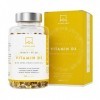 Vitamine D3 1000 UI - Vitamine D avec Huile d’Olive Extra Vierge pour Absorption Optimale - Vitamines sans OGM, sans Gluten e