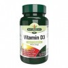 Natures Aid Vitamine D 400 UI 10 µg - Boîte de 90 comprimés