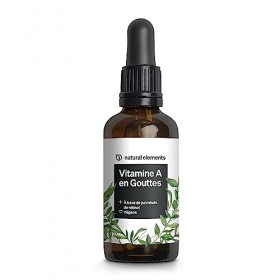 Vitamine A en Gouttes – 50ml 1700 gouttes – véritable vitamine A palmitate de rétinol – dissoute dans l’huile de coco MCT