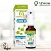 D.PLANTES - Vitamine D3 2000 UI - Complément Alimentaire en Spray - Immunité, Ossature Normale - Boost en Vit. D - Origine Vé