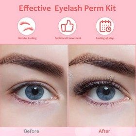 Amself Kit Cils Rehaussement,Lash Lift Kit,Lash Lift Kit,DIY Soin des Cils Niveau Salon,Degré de Recourbement des Cils Option