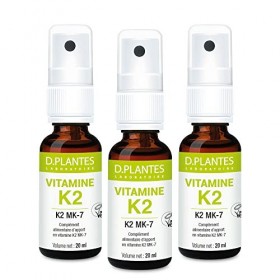 D.PLANTES - Vitamine K2 MK7 - Complément Alimentaire - Ossature Normale, Coagulation Sanguine - Origine Végétale - Certifiée 