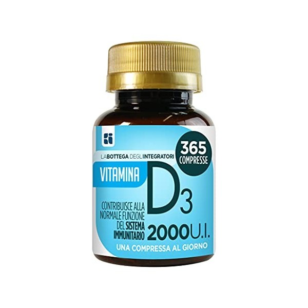 Vitamine D 2000 U.I. 50 µg 365 comprimés | 1 comprimé par jour