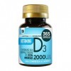 Vitamine D 2000 U.I. 50 µg 365 comprimés | 1 comprimé par jour