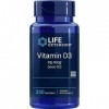 Life Extension, Vitamine D3, 1000 IU 25mcg , 250 Capsules molles, Testé en Laboratoire, Sans Gluten, Sans Soja, Sans OGM