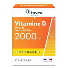 Vitavea - Vitamine D 2000 UI- Complément Alimentaire Défense, Immunité - Défenses Naturelles Renforcées, Maintien du Capital 