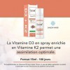 Vitamine D3+K2 Végan Spray Menthe 15ml HexaVITA® Hexa3 Menthe 