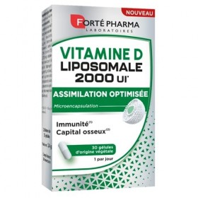 Forté Pharma – Vitamine D Liposomale 2000 UI | Complément Alimentaire Défenses immunitaires & Santé osseuse - Assimilation op