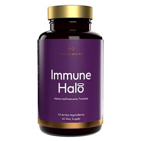 Protein Works - Immune Halo | Protection de limmunité à tous les niveaux | Réserve pour deux mois | Convient aux végans