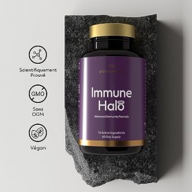 Protein Works - Immune Halo | Protection de limmunité à tous les niveaux | Réserve pour deux mois | Convient aux végans