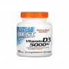 Doctors Best Vitamine D3, 5000 UI - 360 gélules Softgel, Soutien osseux et immunitaire