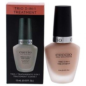 Cuccio Trio- 3 en 1 traitement ongles Comprend rajeunit/Base Coat/Ridgefiller tout en un kit de 13 ml