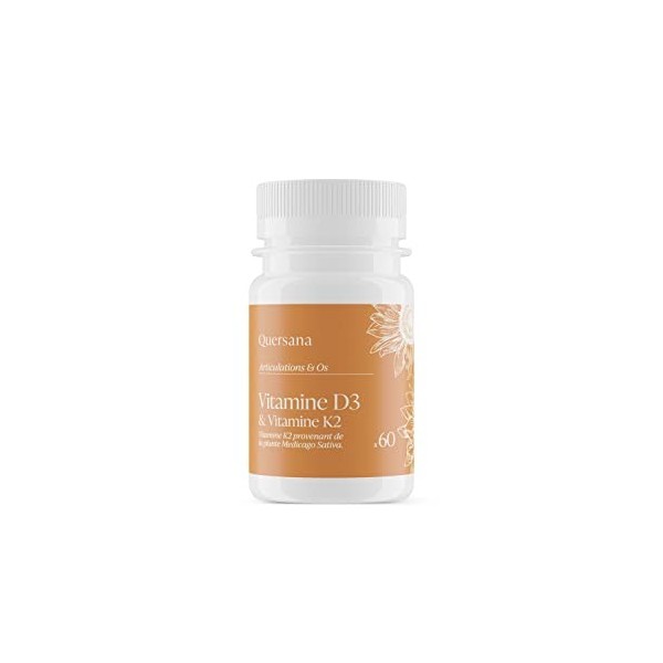 Vitamine D | Vitamine D3 | Vitamine K2 | Haute Concentration | 1000 UI | Système Immunitaire | Os et Muscle | Quersana France