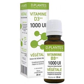 D.Plantes - Vitamine D3++ 1000 UI - Végétale - 20ml - Lot de 2
