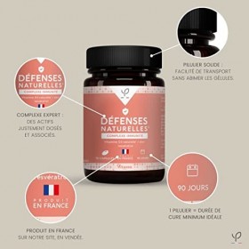 Ponroy - Complément alimentaire défenses naturelles - Complexe immunité - Vitamine D Vitamine D3 naturelle , Zinc, resvératr