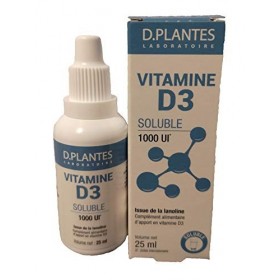 D.Plantes - Vitamine D3 Soluble 1000 UI - 25 ml