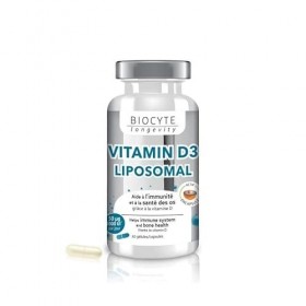 BIOCYTE Vitamine D3 Liposomal - Complément alimentaire Immunité et Maintien des Os - A base de Vitamine D Liposomée - Vitamin