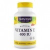 Healthy Origins, Natural Vitamin E, 400 IU, 180 Capsules molles, Testé en Laboratoire, Sans Gluten, Sans OGM