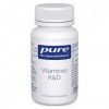 Pure Encapsulations - Vitamines K&D - Association de Vitamines K1, K2 & D3 - Favorise la Santé Immunitaire, des Os et des Vai