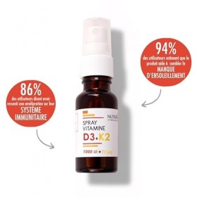 Spray Vitamine D3+K2-500 UI - NUTRIVIE - Fabriqué en France