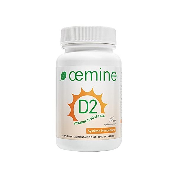 Oemine Vitamine D2 végétale 60 Gélules