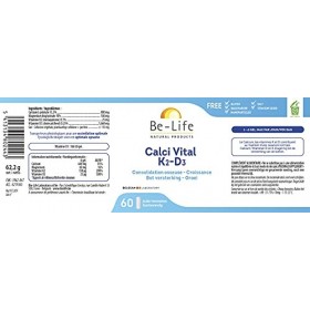 Be-Life - Calci K2-D3-60gel