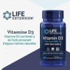 Life Extension, Vitamine D3 125mcg 5000 IU , Dépôt, Une Capsule tous les 5 Jours, avec Iode de Mer, 60 Capsules, Testé en La