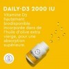 DAILY D3 60 Gélules Molles - Vitamine D3 2000 IU, Complément Alimentaire de Qualité Supérieure pour Soutenir la Fonction Im