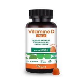Vitavea - Gummies Vitamine D 1000 UI - Complément Alimentaire Défenses Naturelles, Immunité, Tonus Musculaire, Capital Osseux