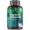 Vitamine E 400 UI 180 Gélules 6 Mois - Vitamine E Gélule Hautement Biodisponible - Antioxydant Puissant DL Alpha Tocophérol