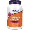 Now Foods, Advanced Gamma-E-Complex, 120 Capsules molles, Testé en Laboratoire, Vitamine E, Sans Gluten, Sans OGM