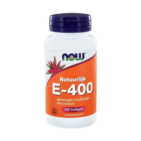 NOW E-400 Tocopheryl 100 Gélules