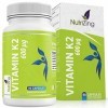 Vitamine K2 MK7 à fort dosage, certifiée - 600 mcg Menaquinone - 90 Gélules - All-trans MK-7 - Sans gluten, sans stéarate de 