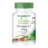 Fairvital | Vitamine K2 100µg - Menaquinone MK-7 Naturelle - à base de natto fermenté - VEGAN - Hautement dosé - 90 gélules