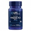 Life Extension, Low Dose Vitamine K2, avec Trans-MK-7, 45mcg, 90 Capsules molles, Testé en Laboratoire, Sans Gluten, Sans Soj