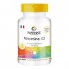 Vitamine K2 100mcg, ménaquinone naturelle, MK-7, végétarien - 100 gélules | Warnke Vitalstoffe