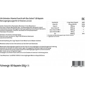 Life Extension, Vitamines D3 et K2, avec Iode de Mer, Dépôt, 1 Capsule tous les 5 Jours, 60 Capsules, Testé en Laboratoire, S
