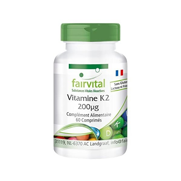Fairvital | Vitamine K2 MK-7 200µg - HAUTEMENT DOSÉE - Ménaquinone MK-7 - naturelle & fermentée à partir de natto - VEGAN - 6