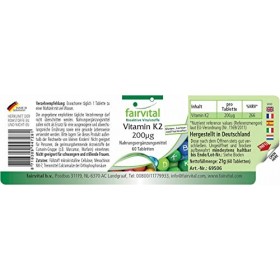 Fairvital | Vitamine K2 MK-7 200µg - HAUTEMENT DOSÉE - Ménaquinone MK-7 - naturelle & fermentée à partir de natto - VEGAN - 6