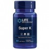 Life Extension, Super K, avec MK-7, Dépot, Hautement Dosé, 90 Capsules molles, Testé en Laboratoire, Sans Gluten, Sans Soja, 