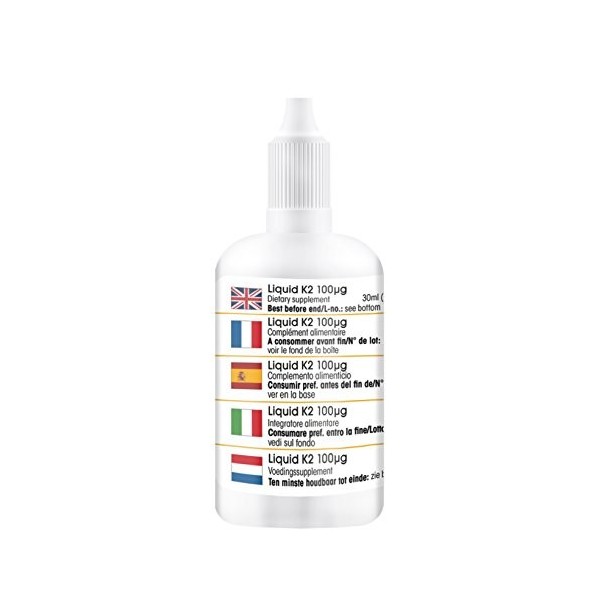 Huile de vitamine K2 100g - 30 ml | Warnke Vitalstoffe