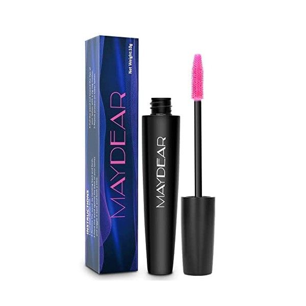 Maydear Mascara, waterproof, longue tenue, sans bavure, volumineux et charmant Bleu 