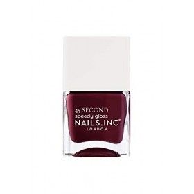 Nails.Inc 45 Second Speedy Gloss Time For Trafalgar Square Vernis à ongles Bleu encre 14 ml