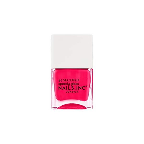 Nails.Inc 45 Second Speedy Gloss Time For Trafalgar Square Vernis à ongles Bleu encre 14 ml