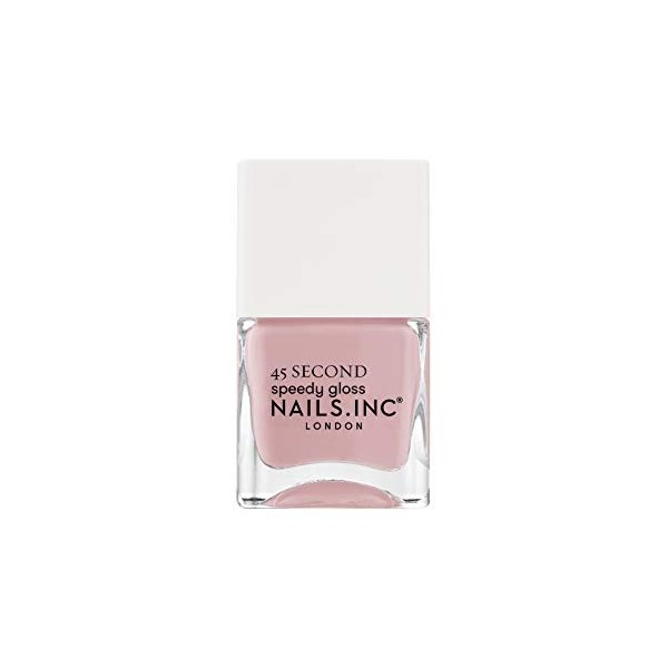 Nails.Inc 45 Second Speedy Gloss Time For Trafalgar Square Vernis à ongles Bleu encre 14 ml