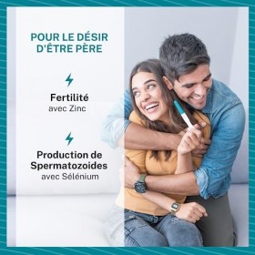 MascuPRO Fertilité homme - fertilité et planning familial - 60 Capsules - Q10, L-Carnitine & Arginine, Vitamine C - spermatoz